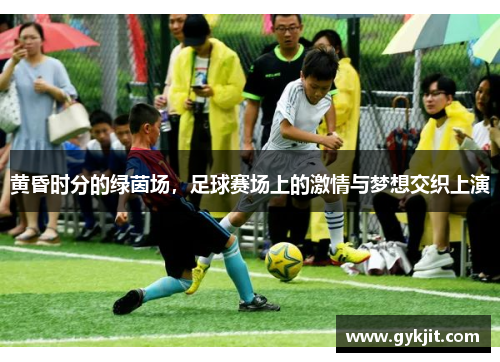 黄昏时分的绿茵场，足球赛场上的激情与梦想交织上演